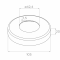 PSG Poteau de balustrade intermédiaire traversant ø 42,4 mm AISI 304 – 4 supports, satiné 001-204 (5)