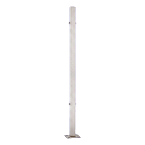PINOX poteau de balustrade intermédiaire 40x40 mm h981 mm acier inoxydable satiné