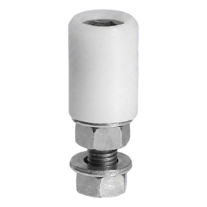 PSG roulette de guidage de portail FI 32 mm blanche avec tige M12