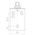 PSG guidage supérieur réglable pour portail coulissant avec galets 160 mm 001-261 (2)