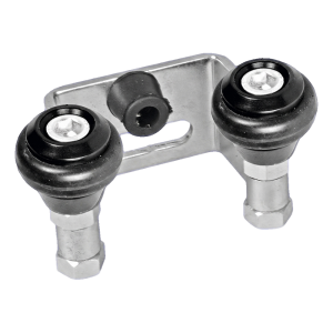 Support supérieur PSG pour portail coulissant avec rouleaux caoutchoutés – entraxe 80 mm
