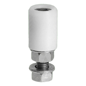 PSG galet de guidage pour portail FI 40 mm blanc avec tige M16