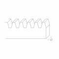 PSG crémaillère en acier galvanisé pour portails coulissants 1000 mm module 4 001-284 (2)