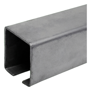 Rail de guidage en acier – profilé C pour portails coulissants 60×60 mm, longueur 6000 mm