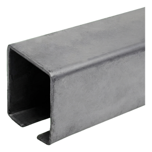 Rail de guidage PSG pour portails coulissants – profilé en U acier 70×70 mm, L=6000 mm