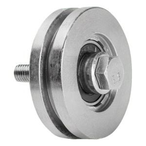 PSG Roulette de portail coulissant type T fi 88 mm avec rainure pour rail en T
