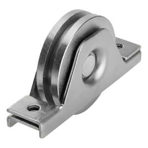Galet guide PSG type T pour portail coulissant sur rail ø 80 mm galvanisé