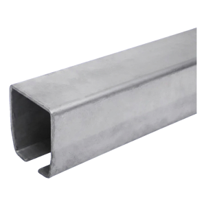 PSG rail de guidage pour portail coulissant 100×90×5 mm noir – profilé en acier 6 m