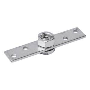 PSG plaque de montage en acier pour rouleaux de portail coulissant 100×20 mm