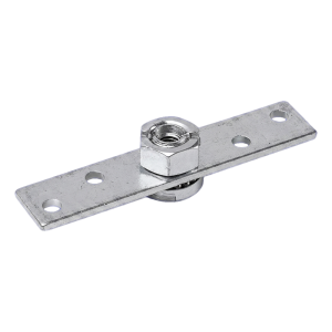 PSG plaque de montage acier 38 pour chariot de portail coulissant 150×25 mm