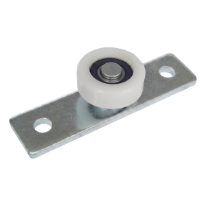 PSG – galet de guidage en nylon pour portail suspendu ø40 mm avec plaque de montage