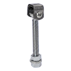 Charnière réglable longue pour portails à vantaux M18 acier galvanisé